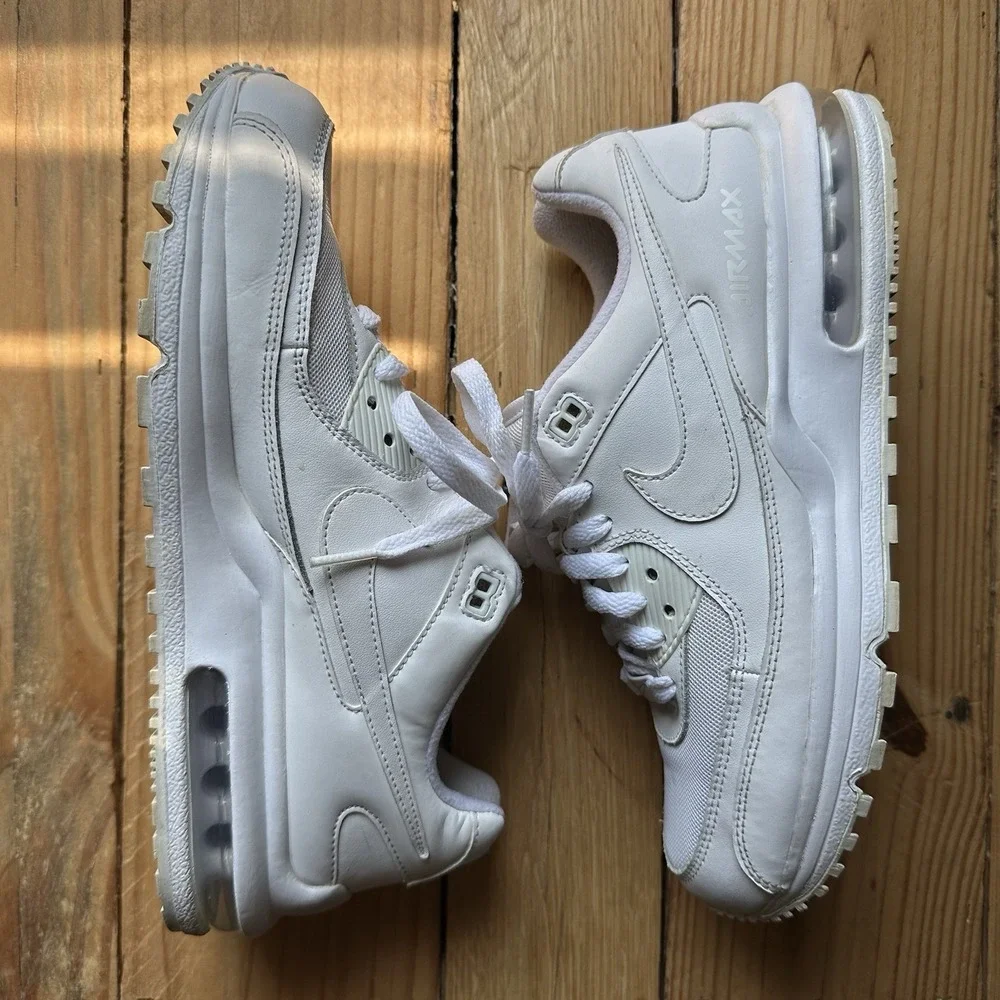 Nike Air Max Trainers Size 7Y Leather White CW1755 100 Women 8.5 Men 7 Sneakers
